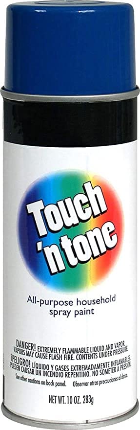 Touch N Tone Spray Paint, General Purpose, Oil Formula, Interior and Exterior Use, 20 Minutes Dry Time. Ideal for Plastic Metal, Wood, Ceramic, Concrete, Paper and More Touch N Tone Spray Paint, General Purpose, Oil Formula, Interior and Exterior Use, 20 Minutes Dry Time. Ideal for Plastic Metal, Wood, Ceramic, Concrete, Paper and More